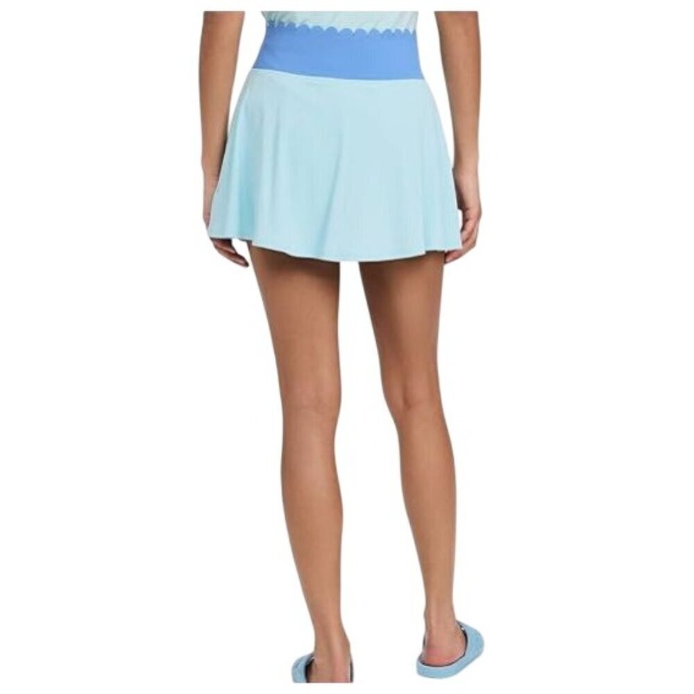 Eleven By Venus Williams Pretty Power Skirt Ice Blue Ribbed Womens Activewear XL - Picture 3 of 7